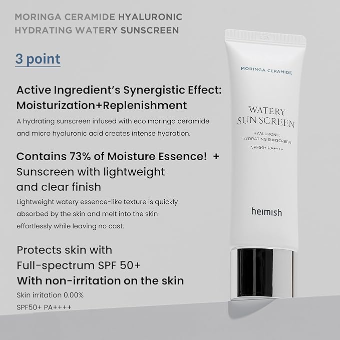 Moringa Ceramide Hydrating Watery Sunscreen [50ml]