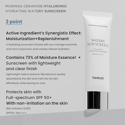 Moringa Ceramide Hydrating Watery Sunscreen [50ml]