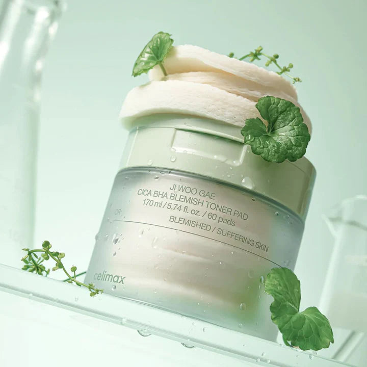 Ji Woo Gae Cica BHA Blemish Toner Pad [60 pcs]