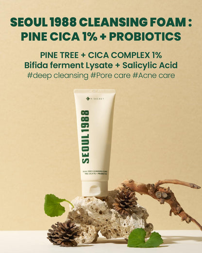 Cleansing Foam: Pine Cica 1% + Probiotics  [150ml]