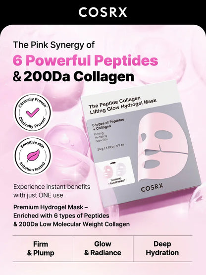 The Peptide Collagen Lifting Glow Hydrogel Mask [1pcs]