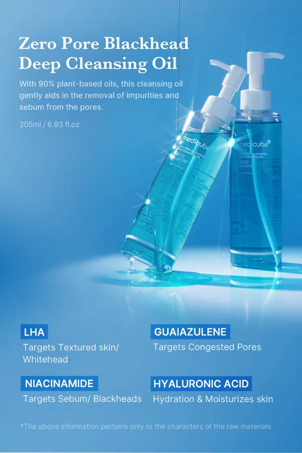 Zero Pore Blackhead Deep Cleansing Oil [205ml]