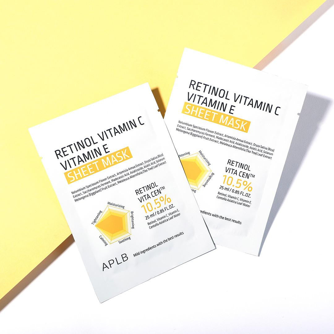 Retinol Vitamin C &amp;amp; E Sheet Mask [25ml]