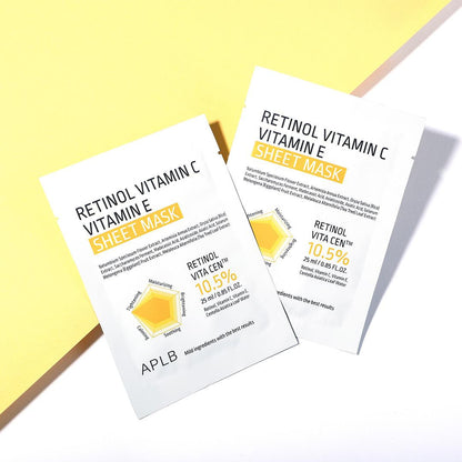 Retinol Vitamin C &amp;amp; E Sheet Mask [25ml]